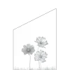 Ambiente Glaszaun Dekor 93 schräg 120 x 120/180 cm gehärtetes 8 mm Glas