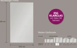 Ambiente Glaszaun Dekor 84 103 x 180 cm gehärtetes 8 mm Glas
