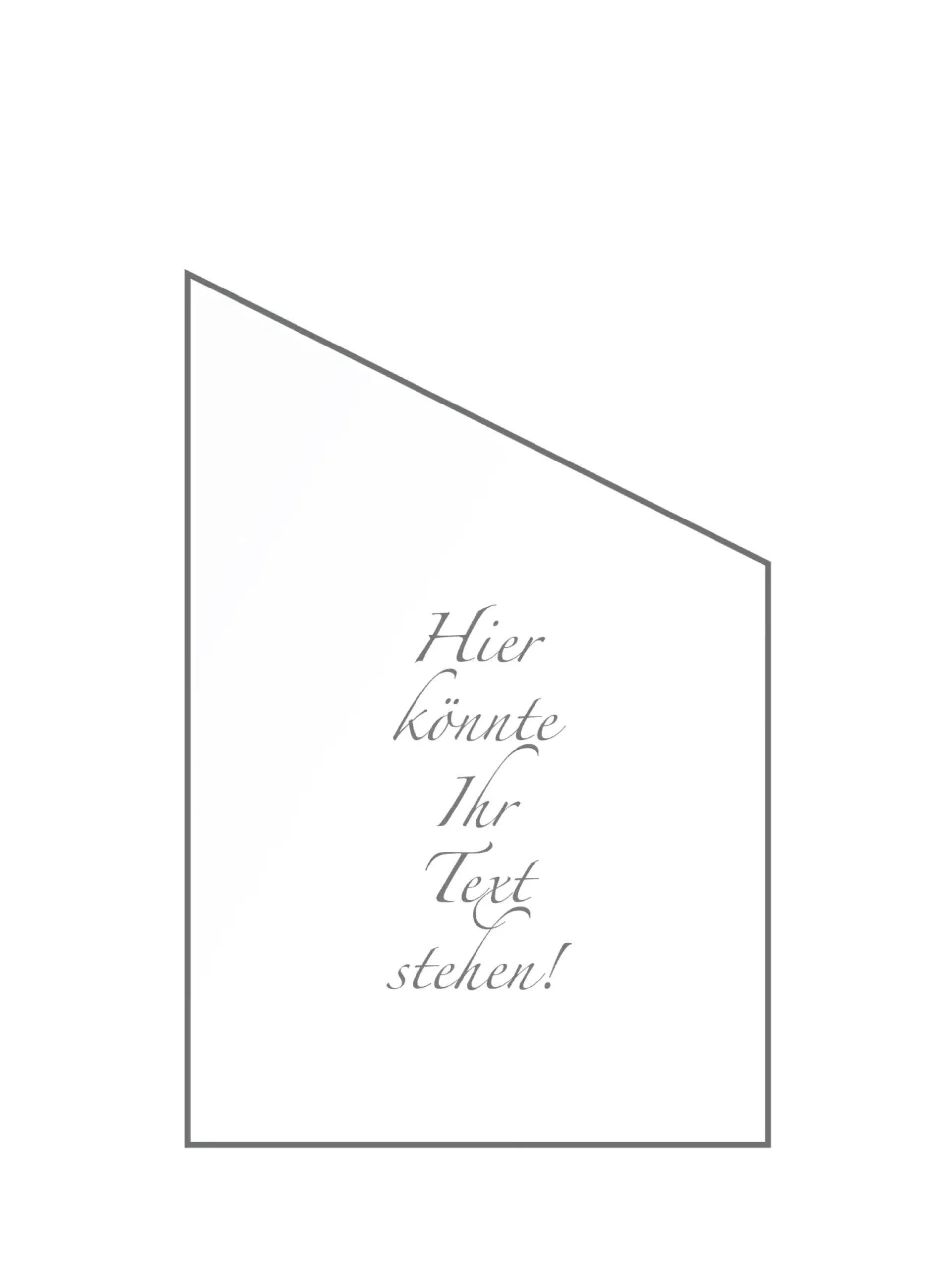 Ambiente Glaszaun Dekor Logo schräg, 120 x 180/120 cm gehärtetes 8 mm Glas