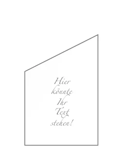 Ambiente Glaszaun Dekor Logo schräg 120 x 120/180 cm gehärtetes 8 mm Glas