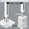 Ambiente Glaszaun Erweiterungsset Klarglas mit Siebdruck 187 x 55,7 cm anthrazit