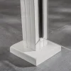 Ambiente Glaszaun Erweiterungsset Klarglas mit Siebdruck 187 x 55,7 cm weiß