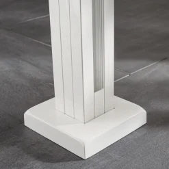 Ambiente Glaszaun Erweiterungsset Klarglas mit Siebdruck 187 x 55,7 cm weiß