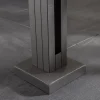Ambiente Glaszaun Erweiterungsset Klarglas 187 x 55,7 cm mit Motivdruck grau
