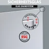 Ambiente Glaszaun Erweiterungsset Klarglas mit Siebdruck 187 x 55.7 cm grau