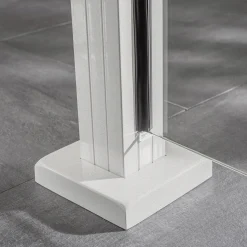 Ambiente Glaszaun Erweiterungsset Klarglas 187 x 107,2 cm mit Motivdruck weiß