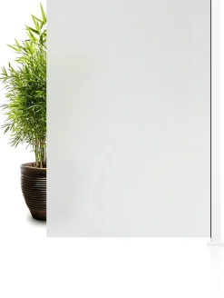 Ambiente Glaszaun Erweiterungsset Klarglas mit Siebdruck 187 x 124,2 cm weiß