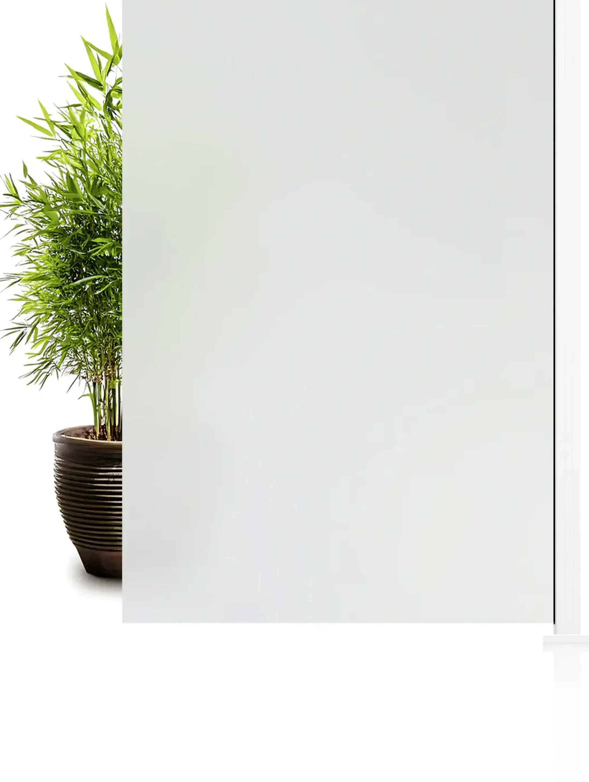 Ambiente Glaszaun Erweiterungsset Klarglas mit Siebdruck 187 x 124,2 cm weiß