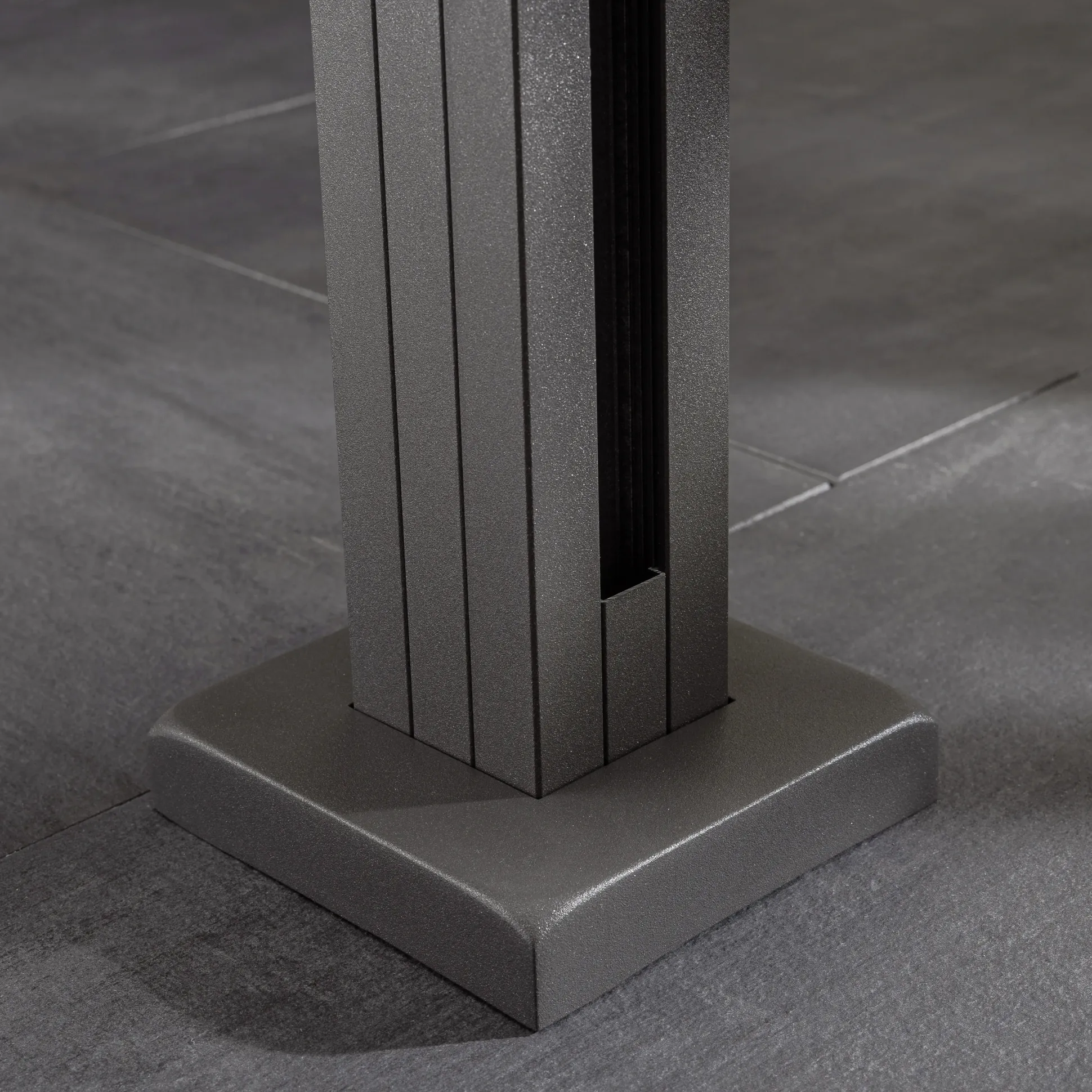 Ambiente Glaszaun Erweiterungsset Klarglas mit Siebdruck 187 x 55,7 cm grau