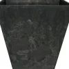 Artstone Topf Ella 35 x 35 x 34 cm schwarz