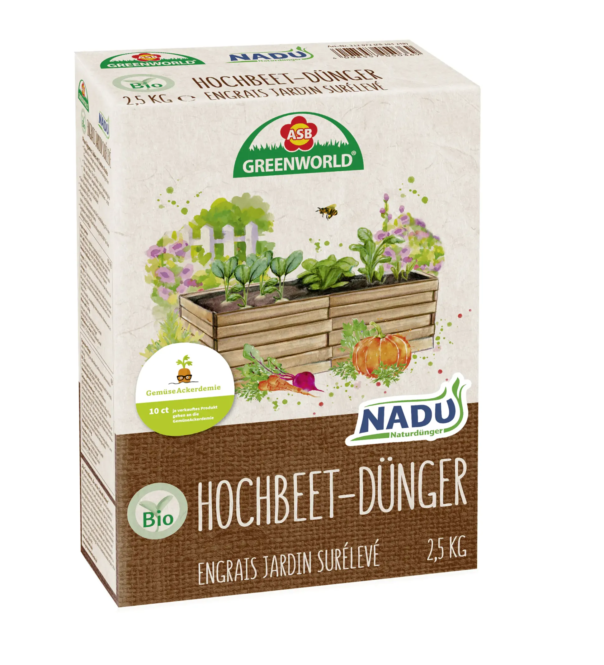 ASB Greenworld Bio Hochbeetdünger Nadu 2,5 kg