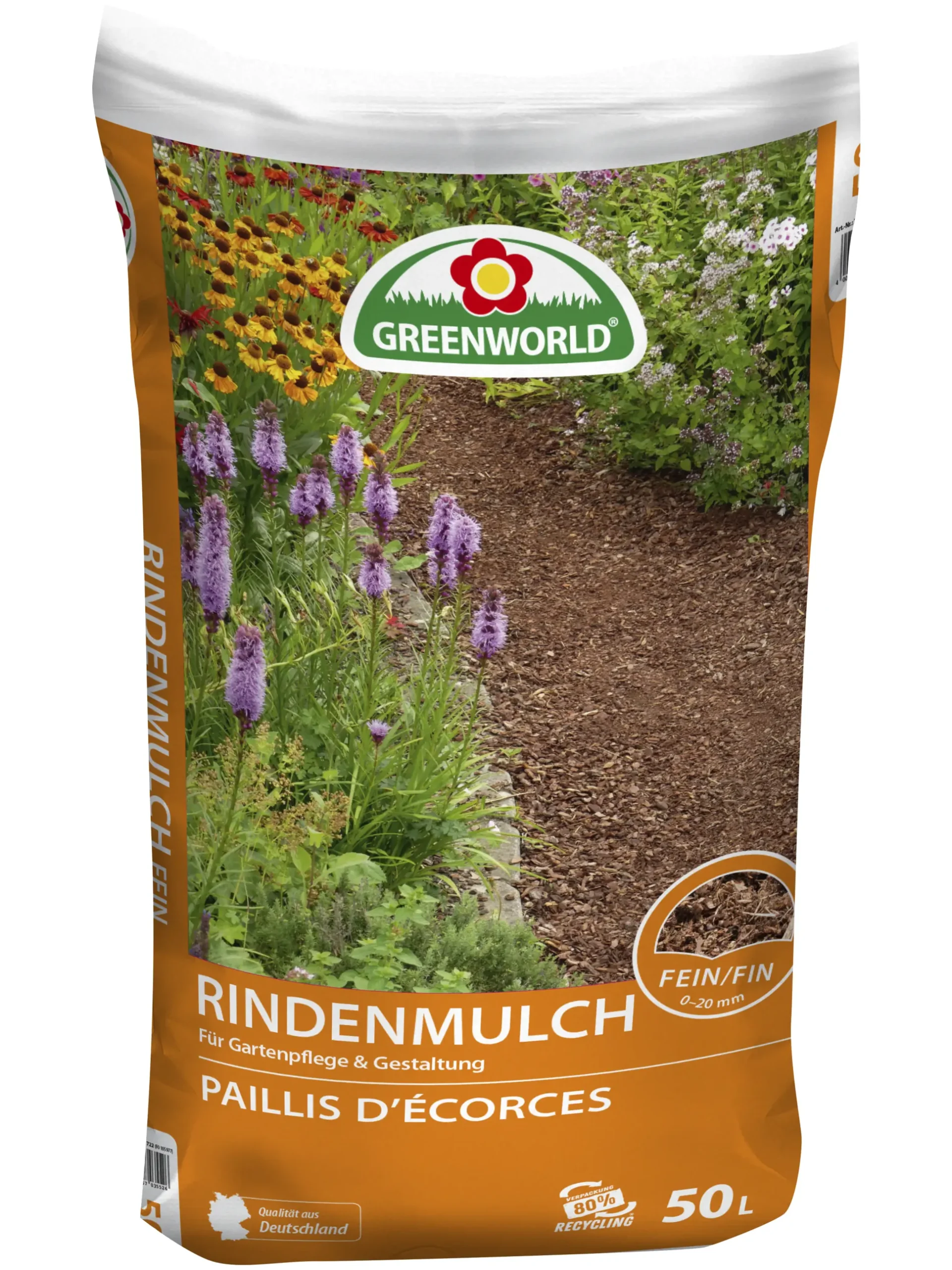 ASB Greenworld Qualitätsrindenmulch 50L fein 0-20 mm