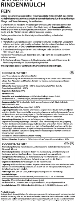 ASB Greenworld Qualitätsrindenmulch 50L fein 0-20 mm