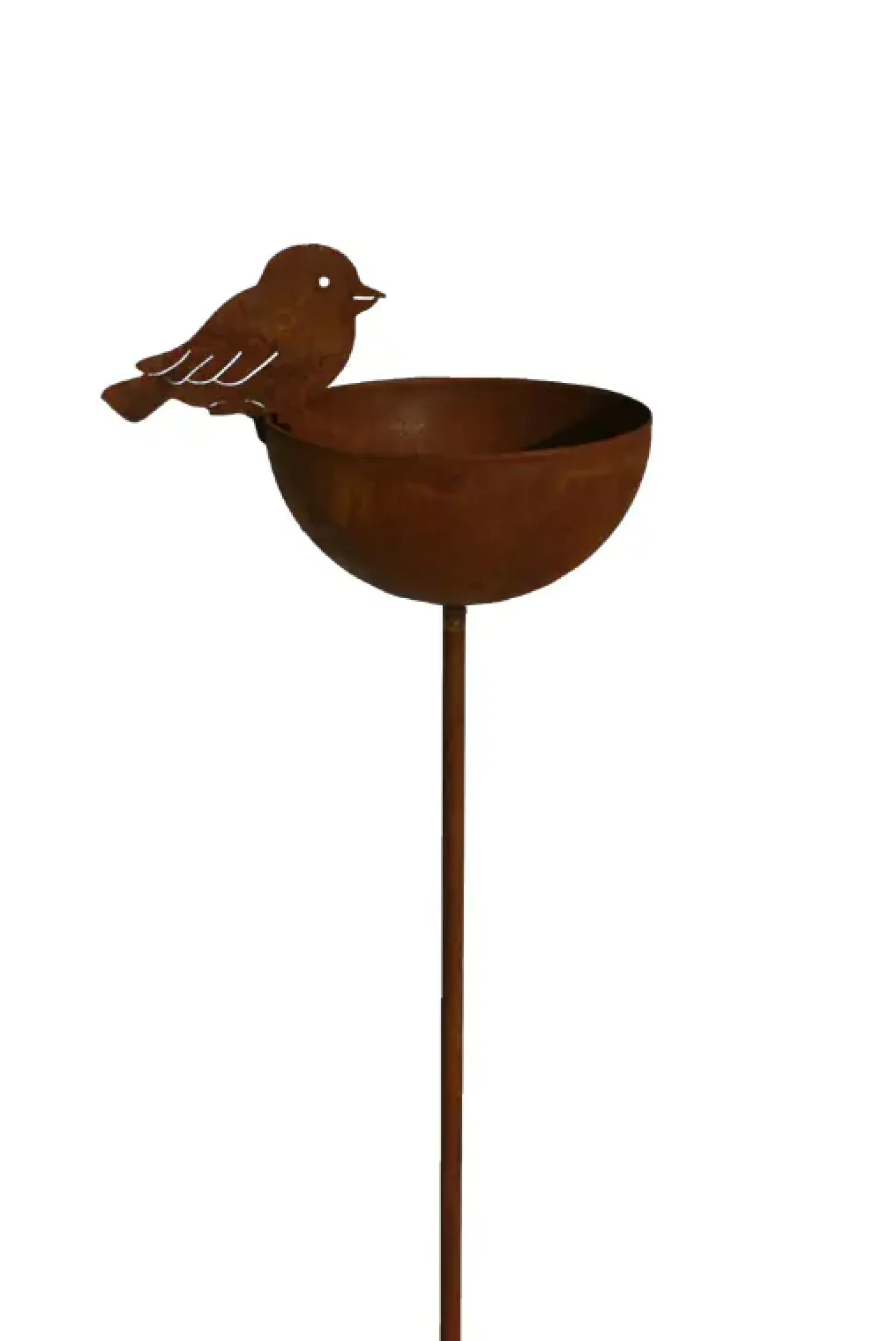 Badeko Gartenstecker Vogeltränke 120 cm rostbraun