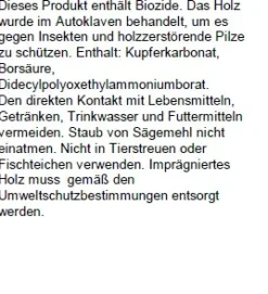 Baumpfahl 200 cm, Ø 6 cm, kesseldruckimprägniert
