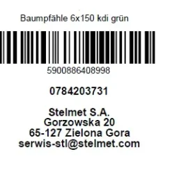 Baumpfahl 150 cm, Ø 6 cm, kesseldruckimprägniert