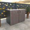 Bellano Living Eck Element für Outdoorküchen inkl. 2 Türen walnuss