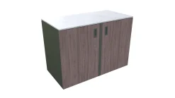 Bellano Living Eck Element für Outdoorküchen inkl. 2 Türen walnuss