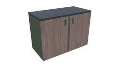 Bellano Living Eck Element für Outdoorküchen inkl. 2 Türen walnuss granit