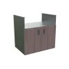 Bellano Living Element für Outdoorküchen inkl. Grillelement und 2 Türen walnuss