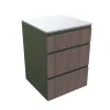 Bellano Living Element für Outdoorküchen inkl. 3 Schubladen walnuss
