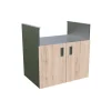 Bellano Living Element für Outdoorküchen inkl. Grillelement und 2 Türen eiche
