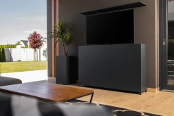 Bellano Living TV Lift Schrank Outdoor dunkelgrau