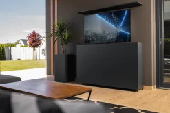 Bellano Living TV Lift Schrank Outdoor dunkelgrau