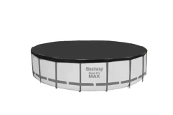 Bestway Abdeckplane PVC Flowclear schwarz Ø 555 cm