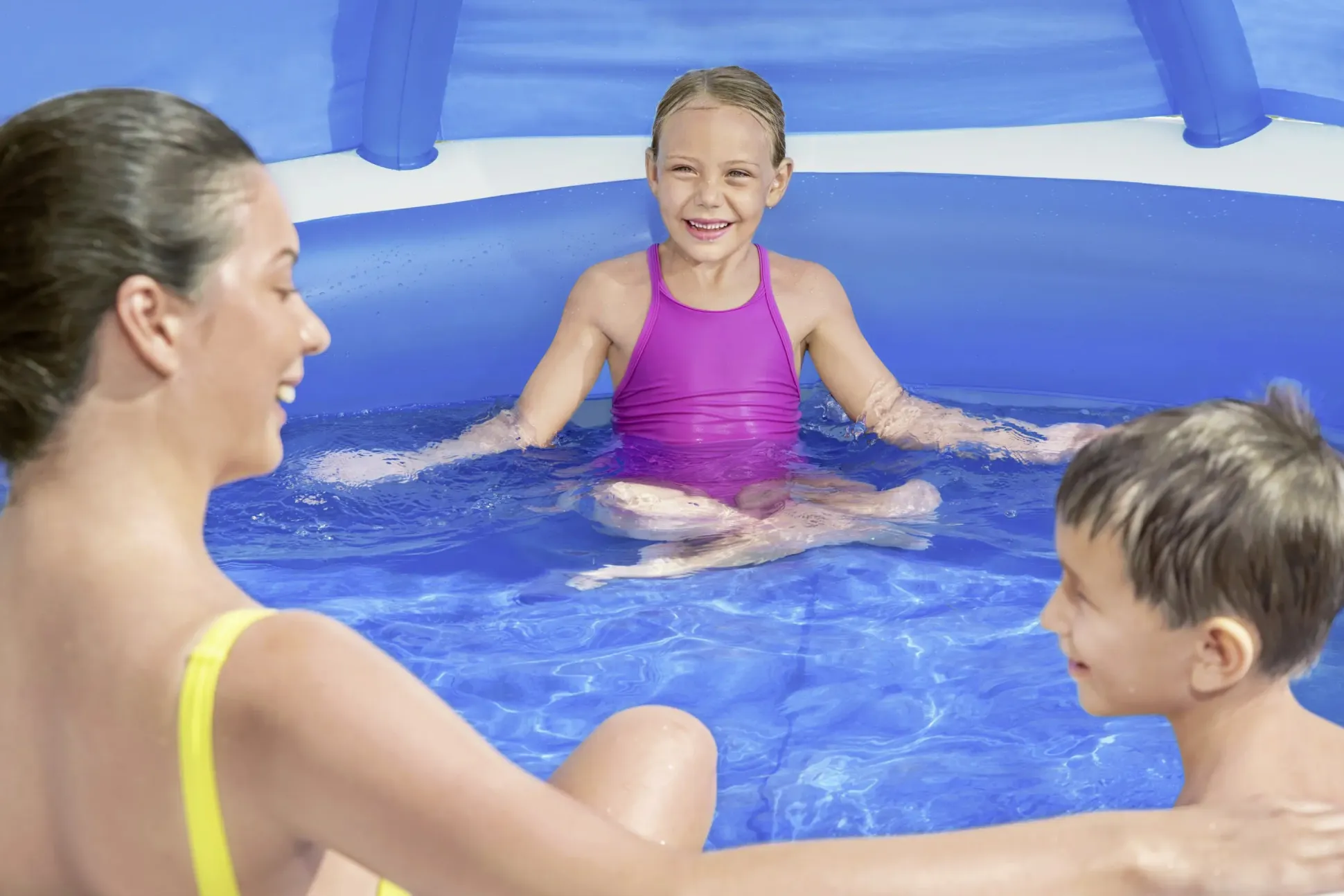 Bestway Family Pool Sonnenschutzdach Summer Days Ø 241 x 140 cm
