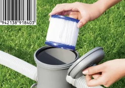 Bestway Flowclear Filterkartuschen Gr.I Doppelpack Maße: 8,0 x 9,0 cm