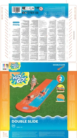 Bestway H2OGO! 2-Personen -Wasserrutsche 488 x 138 cm