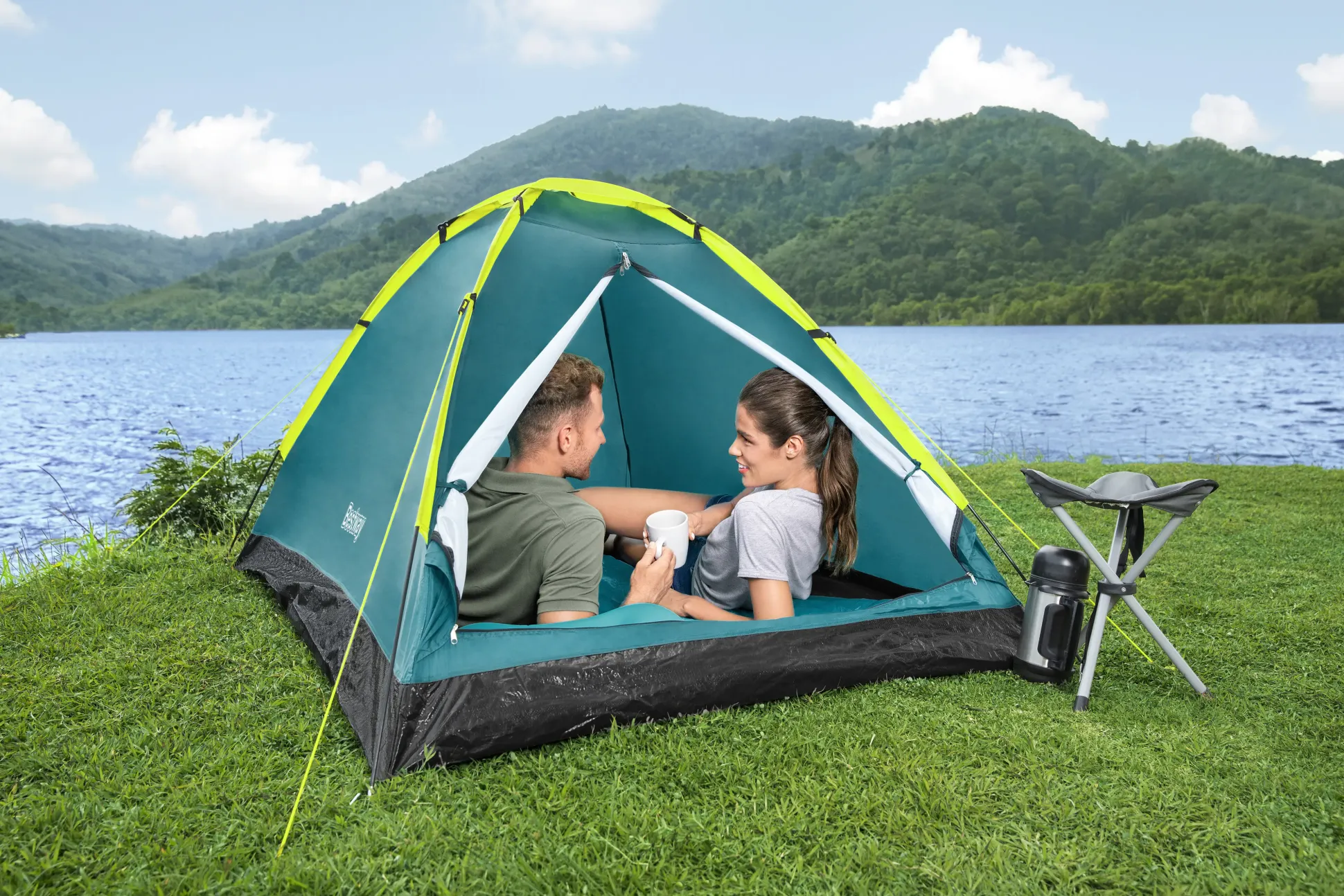 Bestway 3-Personen-Zelt Cool Dome 3 grün 210 x 210 x 130 cm