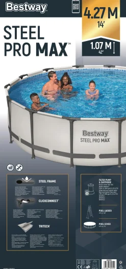 Bestway Pool Komplett-Set Steel Pro Max Ø 427 x 107 cm