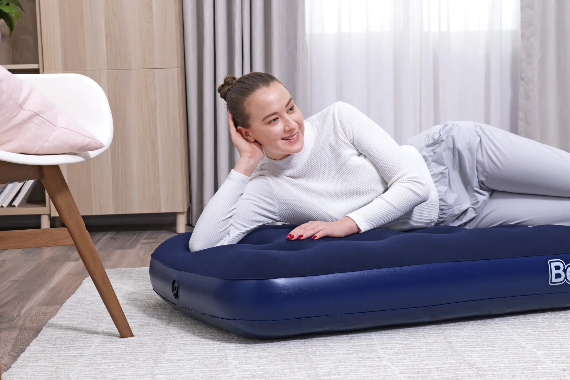 Bestway Luftbett dunkelblau 185 x 76 x 22 cm