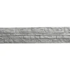 Betonzaun Erweiterungsset Fels S-Motiv mit Zwischenpfosten 193 cm