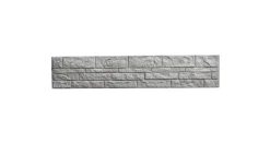 Betonzaun Erweiterungsset Fels S-Motiv mit Zwischenpfosten 193 cm