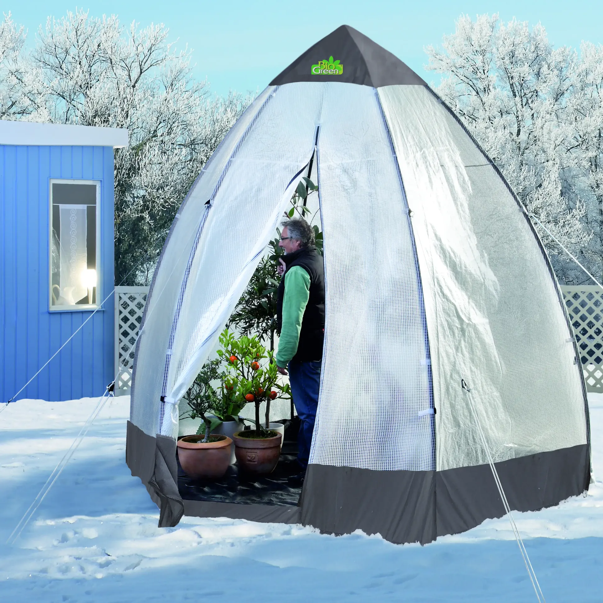 Bio Green Überwinterungszelt Tropical Island XL Ø 340 x 280 cm