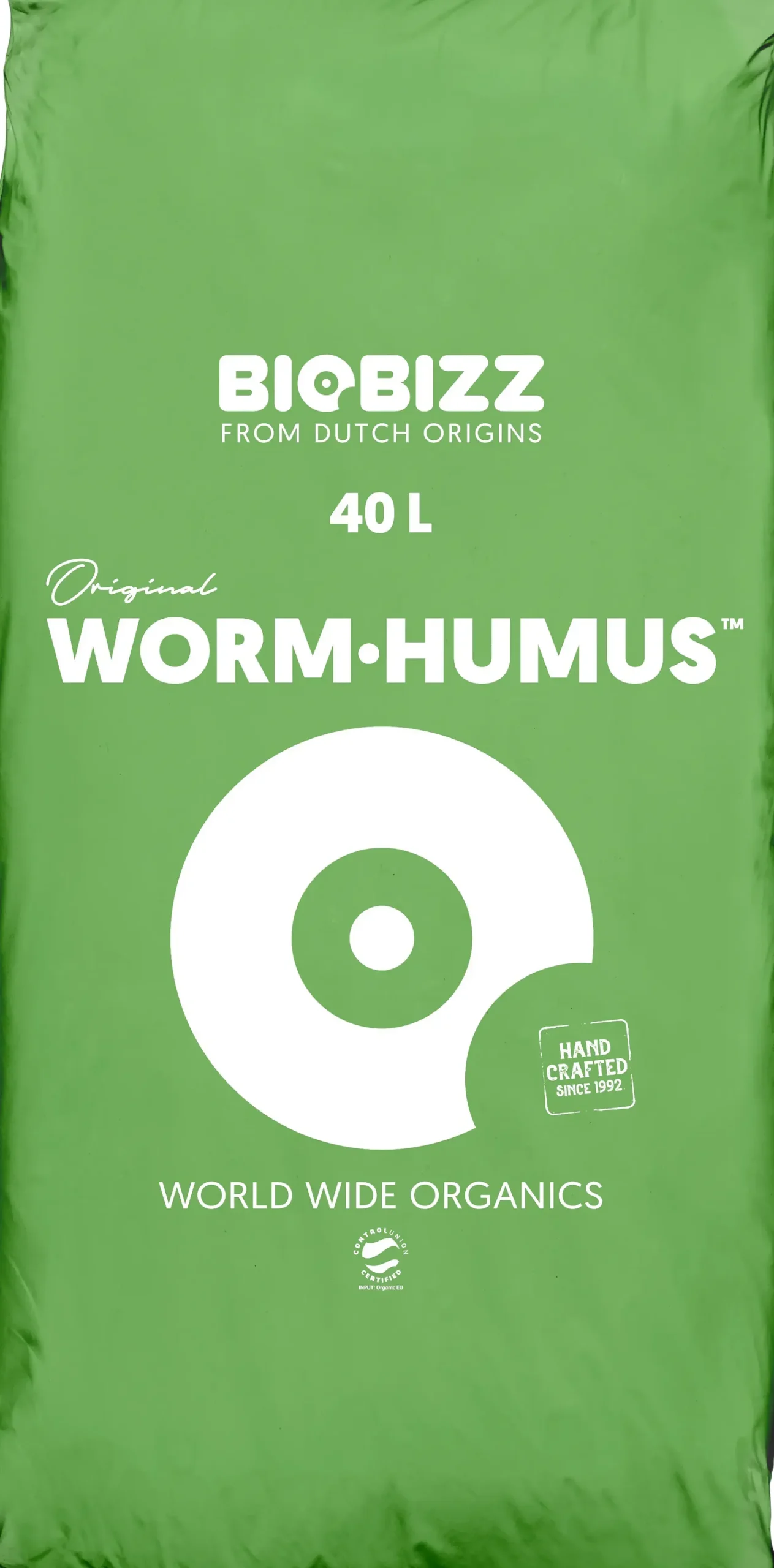 BioBizz Blumenerde Wurmhumus 40 Liter torffrei