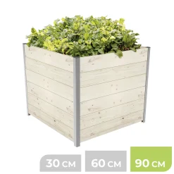 BioGreen ModulMaxx Hochbeet Holz 75 x 75 x 90 cm
