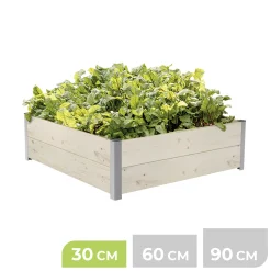 BioGreen ModulMaxx Hochbeet Holz 75 x 75 x 30 cm