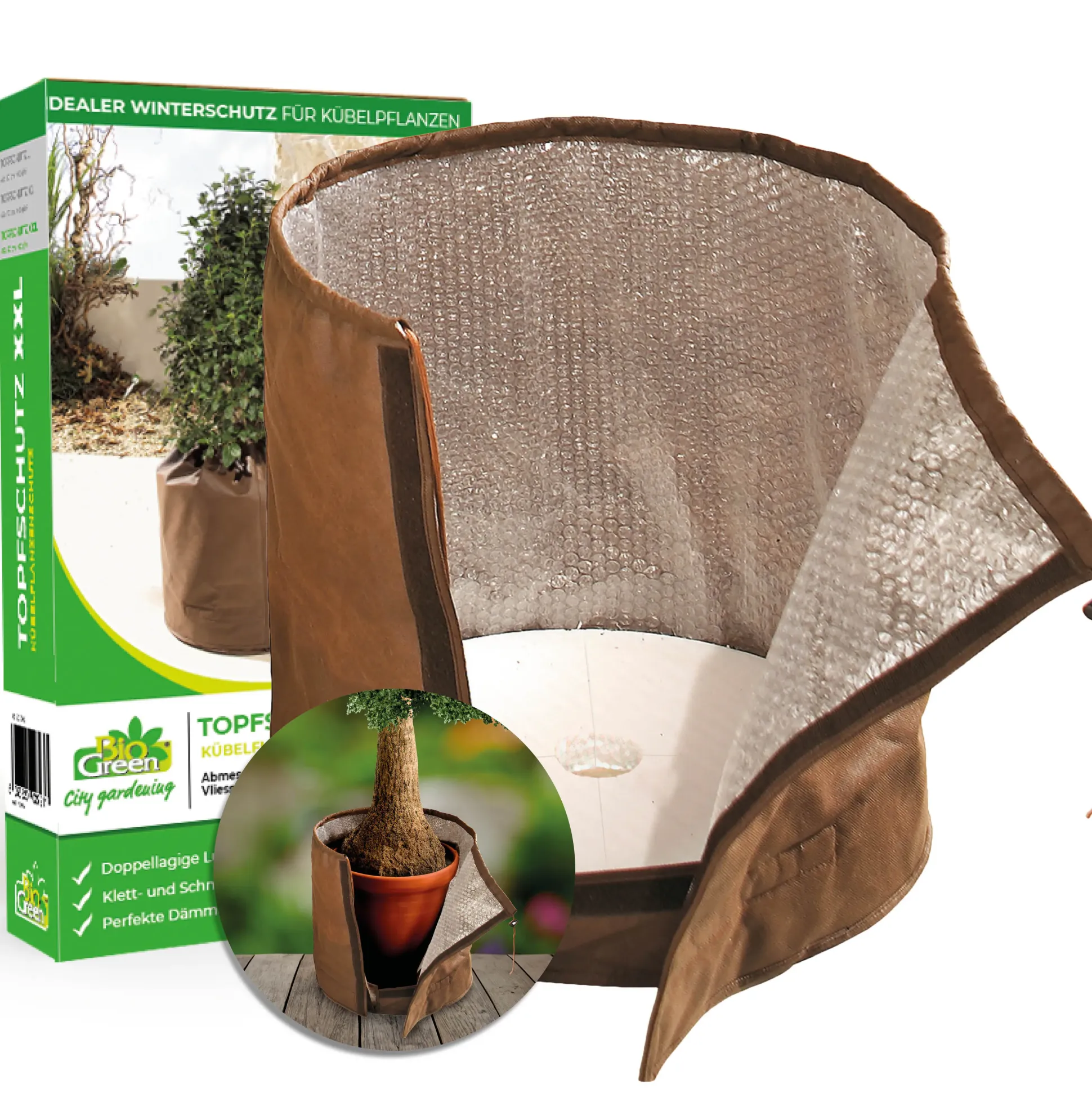 Biogreen Winterschutz für Pflanzen Thermo XXL 90 cm x Ø 85 cm