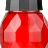 Bolsius Grablaterne Diamond aus Glas rot 178/108 mm
