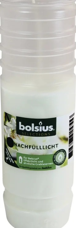Bolsius Nachfüller für Laterne weiß, Höhe 17,5 cm, Ø 5,7 cm