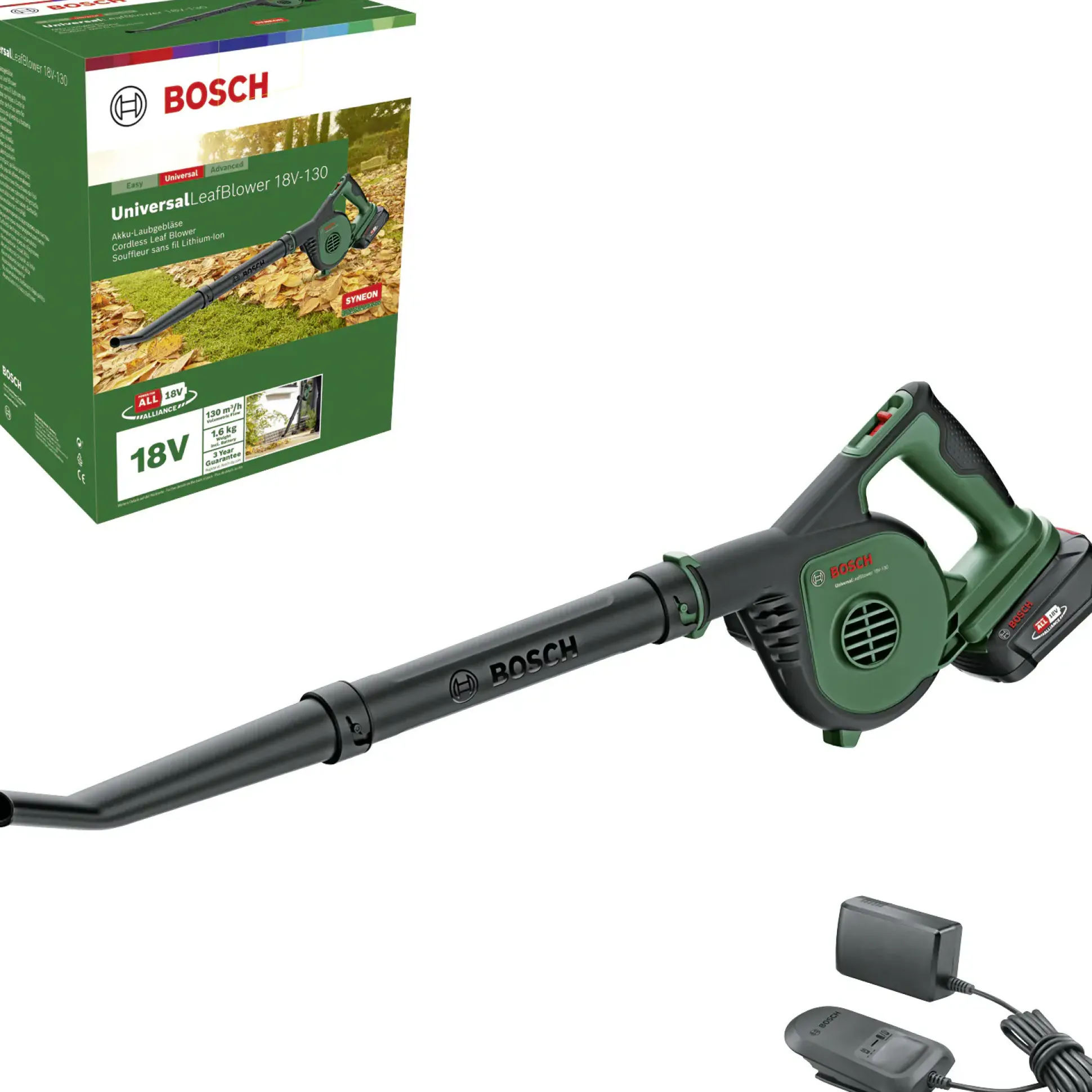 Bosch Akku-Laubbläser UniversalLeafBlower 18V-130, inkl. Akku und Ladegerät