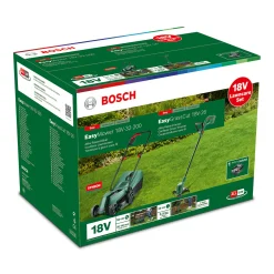Bosch Akku-Rasenmäher-Set EasyMower 18 V inkl. Akku-Rasentrimmer EasyGrassCut 18 V + Akku & Ladegerät