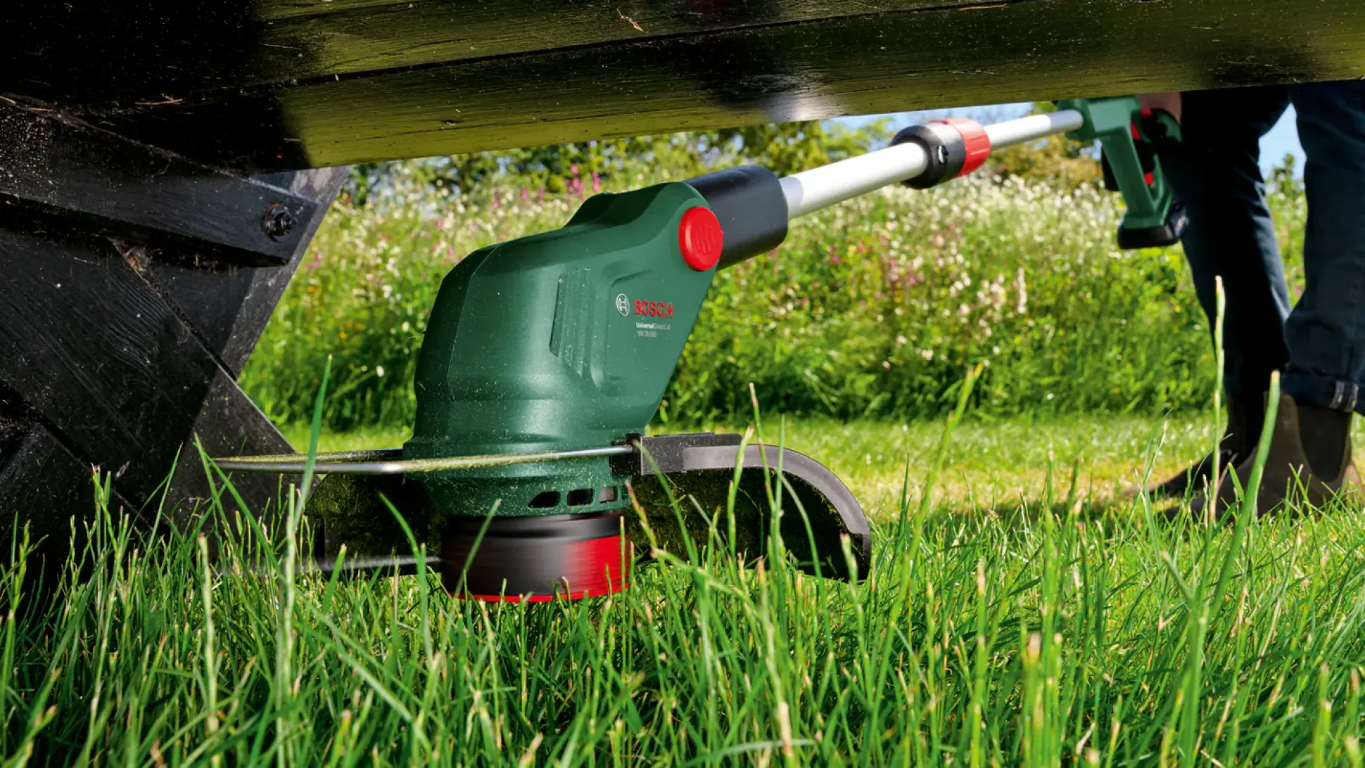 Bosch Akku-Rasentrimmer UniversalGrassCut 18V-23 Solo inkl. 2 Spulen 23 cm Schnittkreis