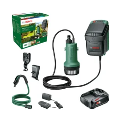 Bosch Akku-Regenfasspumpe GardenPump 18 V inkl. Akku & Ladegerät