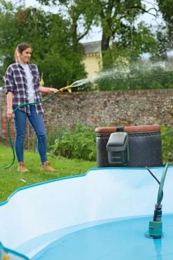 Bosch Akku-Regenfasspumpe GardenPump 18 V inkl. Akku & Ladegerät
