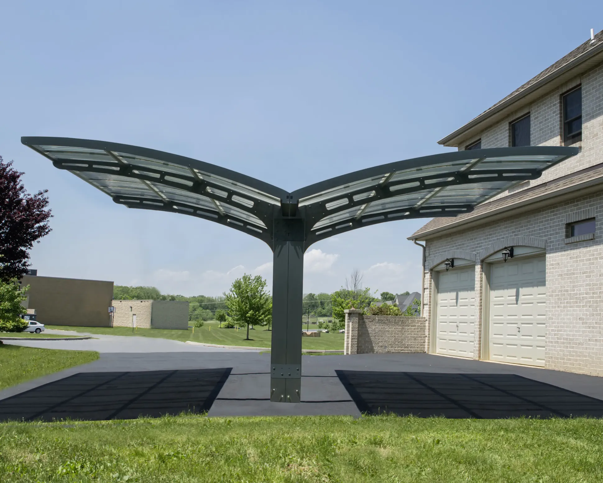 Canopia Carport Arizona Wave 495 x 578 cm anthrazit